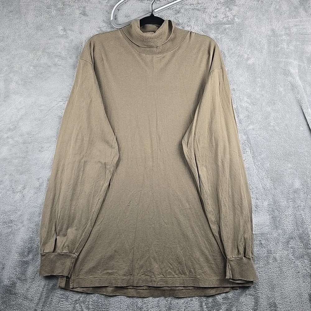 Vintage 90's Polo Ralph Lauren Turtleneck‎ Mens Large Brown Long Sleeve USA Made